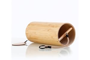 Qsanpel Bamboo Wind Chime for Sound Healing Meditation Chakra Chimes Sound Bath Yoga Gift for Therapy Sound Tool Am Chord Summer