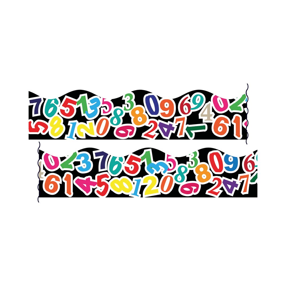 Numbers Display Borders Classroom Trimmers