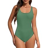 Century Star Womens One Piece Swimsuits 2025 Athletic Swimming Solid One Piece Competitive Bathing Suit for Teens Girls