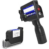 iottim Handheld Inkjet Printer 4.3" Touchscreen QRCode Barcode Date Printer | Portable Ink Jet Printer, 4.3" Touchscreen Printer, Fast Dry Ink Cartridge, Print on Metal Wood Glass Carton Plastic