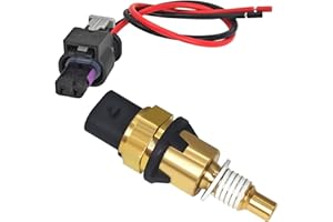 FORMIDEN 12650595 Coolant Temperature Sensor with Connector Pigtail Harness - Compatible with Cadillac GMC Buick for Specific Year Lacrosse ATS CT5 CT6 CTS XT5 XT6 Blazer Camaro Colorado Acadia Canyon