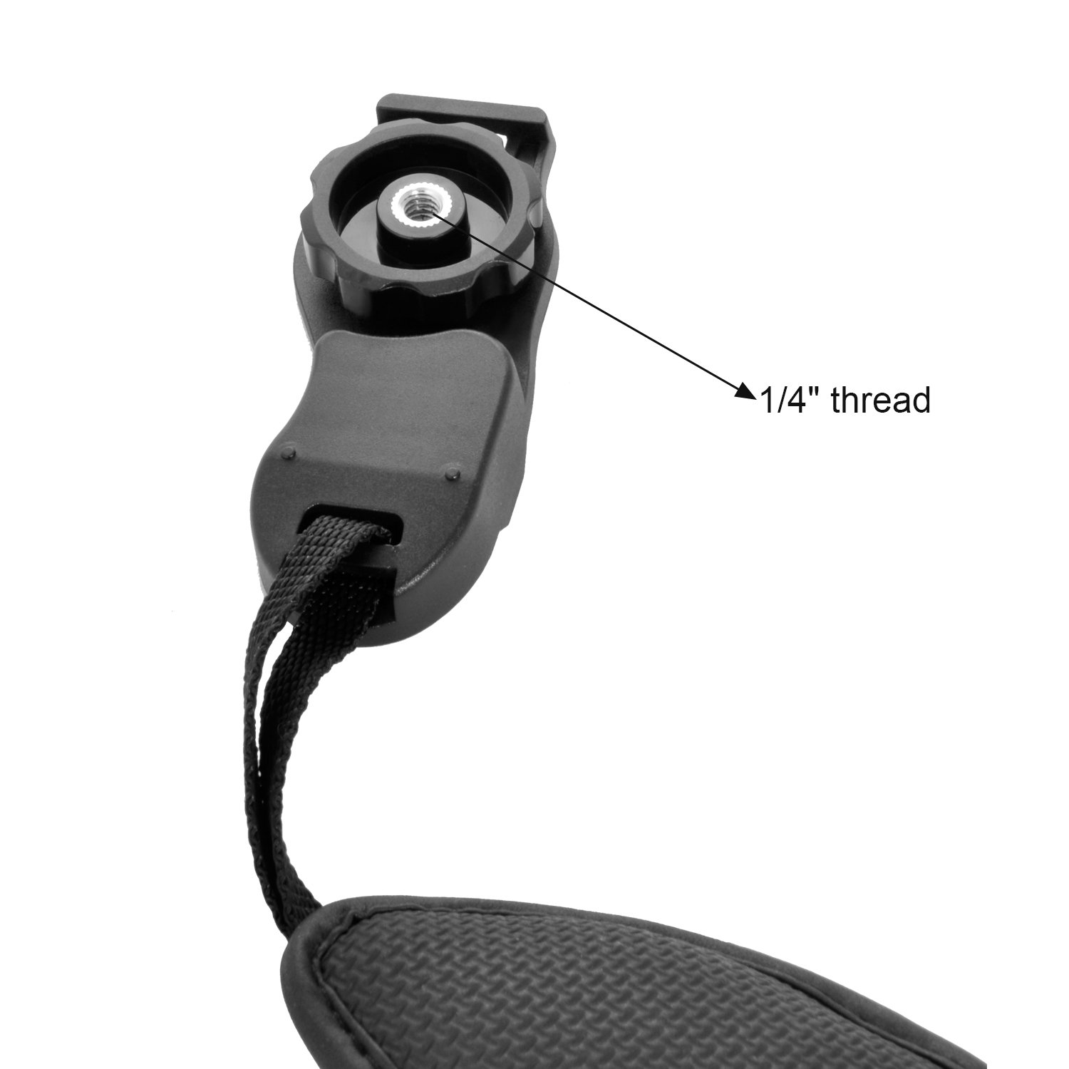 pangshi Universal Padded Leather Camera Hand Grip Wrist Strap with 1/4 inch Screw Mount Compatible with Canon EOS T5i T4i T3i 60D 70D 5D Nikon D7200 D7000 D600 D800 D90 Sony Olympus SLR DSLR Camera