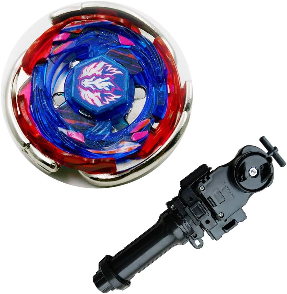 LANZBAO Battling Pegasus / Big Bang Pegasis F:D 4D System BB105 Metal Fusion battling top Game and Bey Ruler String Launcher and Launcher Grip(Black) Gift Toys for Children