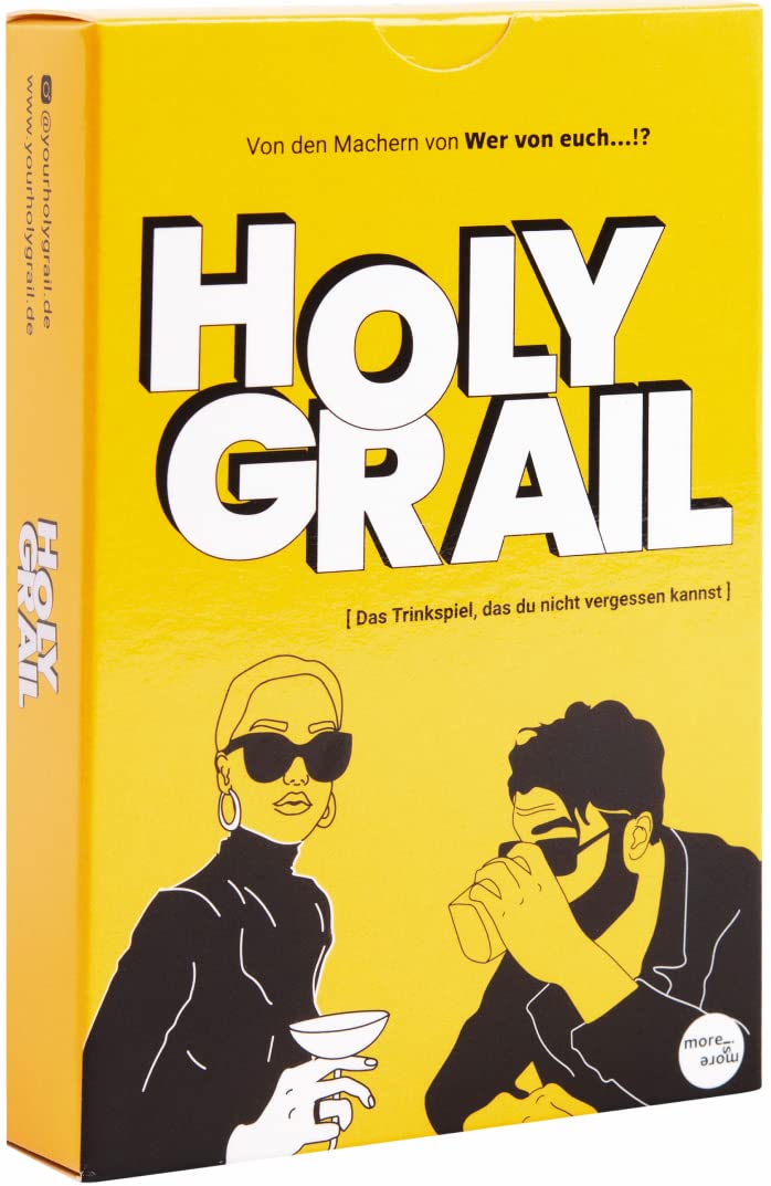 more is more - Holy Grail - The Drinking Game That You Can't Forget - Party Game | Card Game | Game Evening | Drinking Game | Joke Item