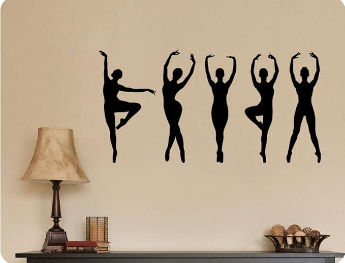 44"x24" Dance Silhouette Girl Dancer Ballet Wall Decal