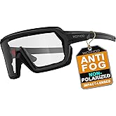WDP100 Anti-Fog Motorcycle Riding Glasses, Spoggles Windproof UV Protection Foam Padded with Strap for Powersports UTV