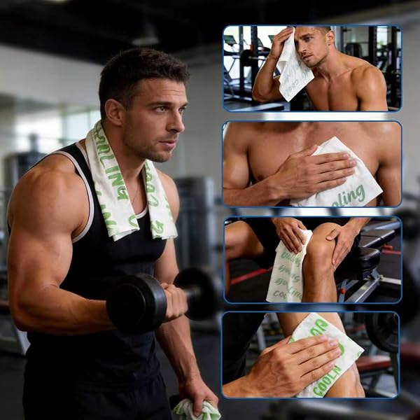 30 PACK COOLING BODY WIPES, ALCOHOL-FREE COOLING TOWELETTES COOLING TOWEL ALTERNATIVE FOR OUTDOOR SPORTS, CAMPING, HIKING, WORKOUT & HOT WEATHER(GREEN)