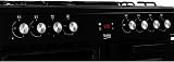 Beko KDVF90K 90cm Dual Fuel Range Cooker Black view 3