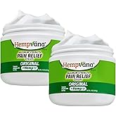 Hempvana Relief Cream 2 Pack with Seed Extract - Relieves Inflammation, Muscle, Joint, Back, Knee, Nerves and Arthritis – Made in USA 4oz Paraben Free, Vegan, Cruelty-Free As Seen On TV