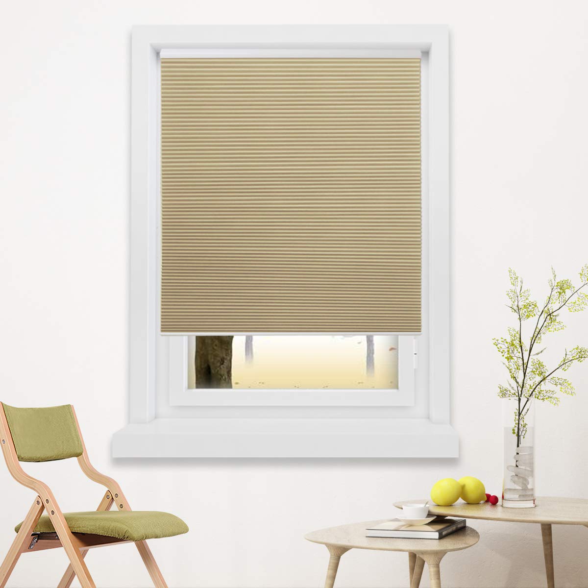 Grandekor Cordless Blinds Blackout Shades Cellular Fabric Blinds