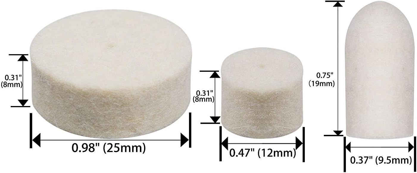 ZFE 88pcs Felt Polishing Pad & Polishing Wheel,Point & Mandrel Kit For Dremel Rotary tools - Image 3