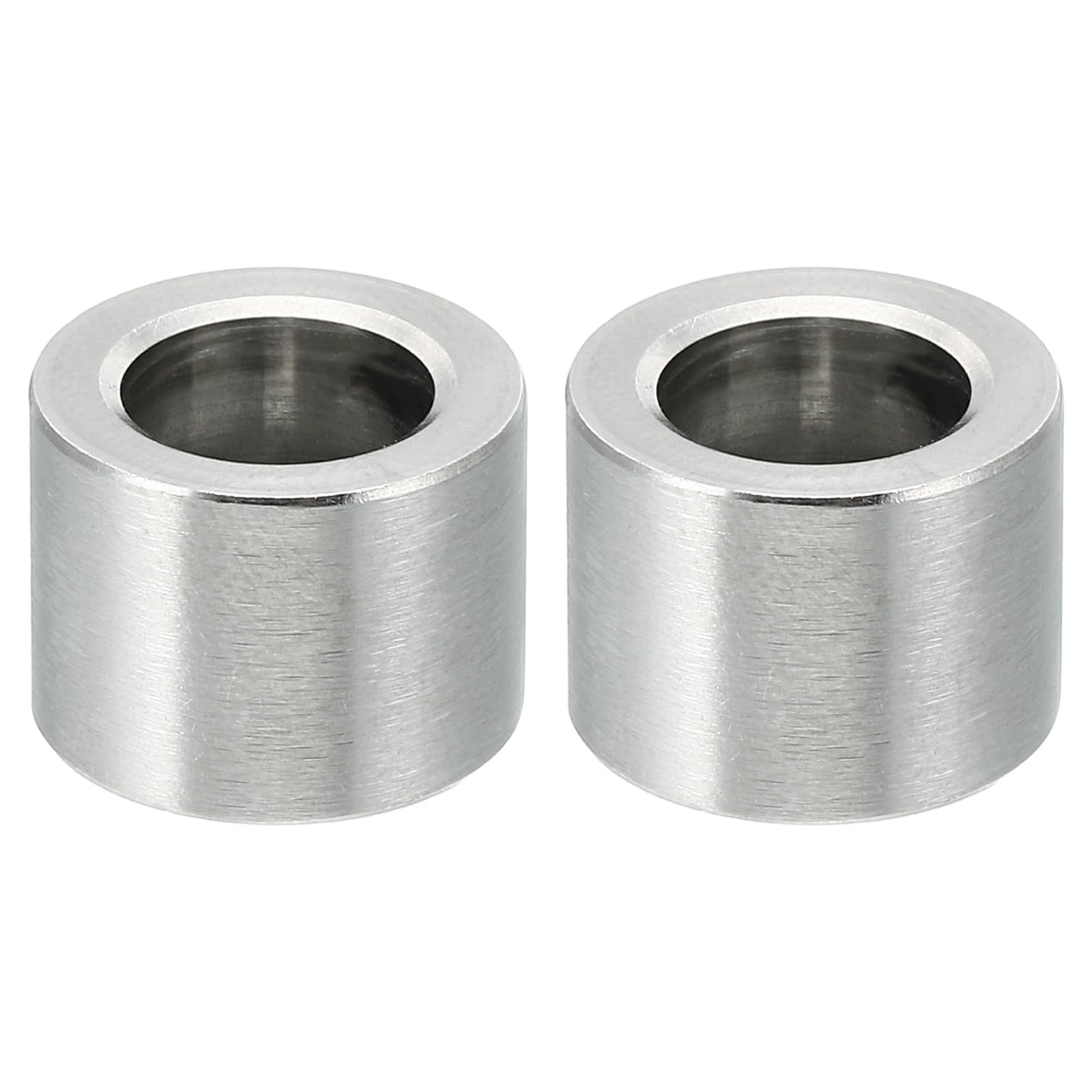 PATIKIL M10 Stainless Steel Spacers, 2 Pcs Metal Spacer Stainless Steel 10.2mm ID x 16mm OD x 12mm L Spacer Screw Standoff Round for 3/8" M10 Screw Bolts