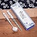 THY COLLECTIBLES Elegant Oriental Inspiration Silver Stainless Steel Chopsticks & Spoon Set In Gift Box, 2 Piece