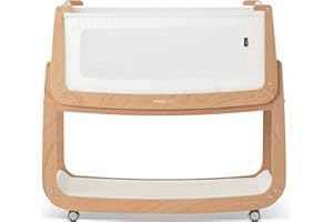 SnuzPod 5 Bedside Bassinet for Baby - Newborn Bed with Breathable Windows, Rocking Bedside Sleeper with Lift-Off Bassinet, Po