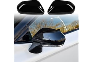CKE Compatible with Toyota Camry 2026 2025 2024 2023 2022 2021 2020 2019 2018 Accessories Car Exterior Door Side Rearview Mirror Guard Cover Trim Caps -Glossy Black
