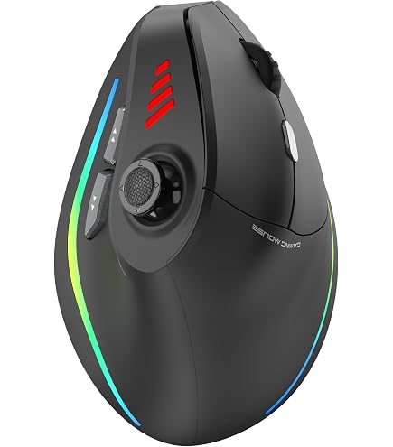 Amazon.com: TRELC Wired Gaming Mouse with 5 D Rocker, Vertical