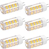 KAKEMONO G4 LED Bulb 4W 2700K Warm White bi-pin T3 JC Type 12VAC/DC 40W Halogen Equivalent Non-dimmable for Outdoor Landscape Deck Stair Step Path Lights, Pack of 6