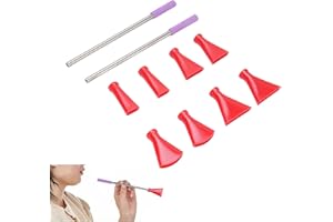 2pcs Stainless Straw Nozzle Set, 8 Nozzles Multifunctional Paint Pouring Blower Fluid Painting Set for Fluid Art Bloom and Du