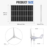 ECO-WORTHY 520W Solar Wind Kit: 400W Turbine + 120W Solar Panel for 12V Off Grid view 6