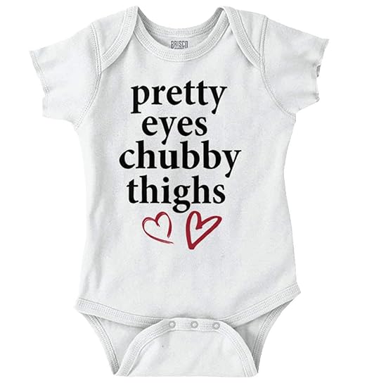 chubby thighs pretty eyes onesie