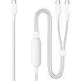 Anker Cable,6FT 2-in-1 USB C to USB C Cable 140W Max,Fast Charging for iPhone 16/16 Pro Max/15 Series,MacBook Air/Pro,and More(Braided,White)