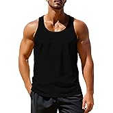 Zengjo Athletic Tank Tops for Men Y-Back Quick Dry Runnning Workout Gym Muscle Tanks Lightweight