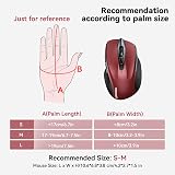 TECKNET Bluetooth Mouse Tri-Mode 4800DPI Rechargeable Silent Ergonomic view 7