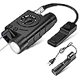 SMSlaser Multi-Function 1000 Lumens Tactical Flashlight and Blue/IR Laser Sight Combo, Weapon Light&Laser Sight Combo with 9-inch Remote Pressure Tapeswitch Compatible with M-Lok and Picatinny Rails