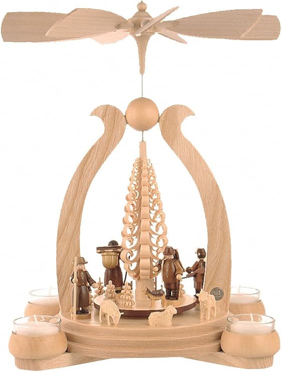 Müller German christmas pyramid arch Forest scene, 1tier