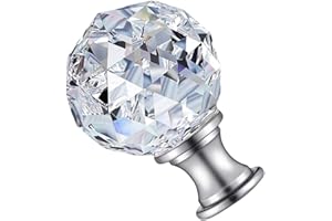 ULDIGI Crystal Lamp Finial Knob Modern Chic Light Decoration for Lamp Shades Elegant Lighting Accessory for Table and Floor Lamps