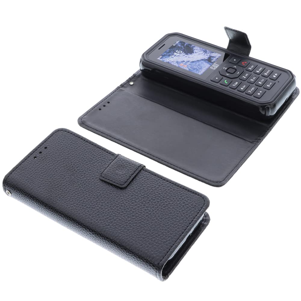 foto-kontor Cover compatible with CAT B40 book-style black case