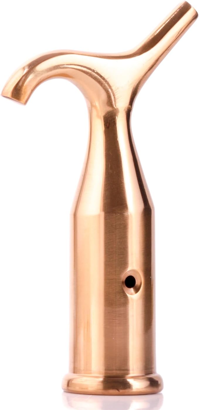 120 mm Stangenhaken Messing – Ideal für Marktstand/hohe Fenster