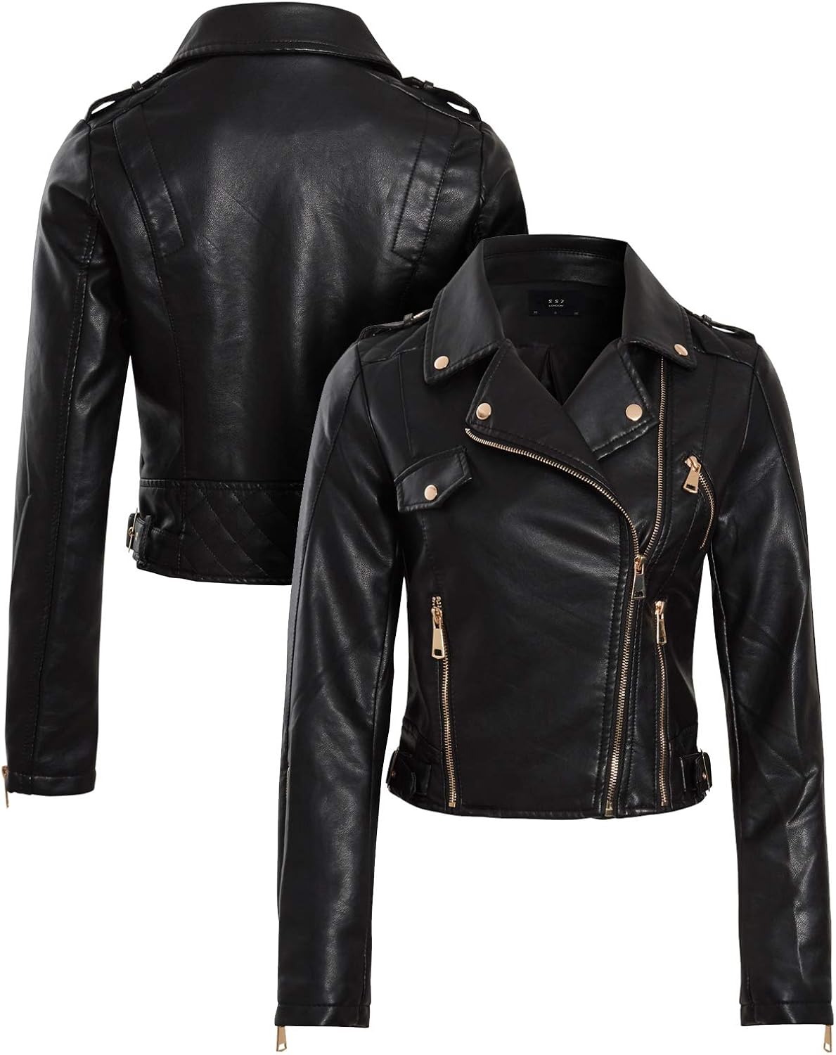 faux leather jacket womens uk