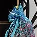 WSERE 50 Pieces Organza Gift Bags Drawstring Packing Bag Wedding Birthday Party Favors Jewelry Candy Samples Mesh Pouches(4.8×3.6 inches, Blue)