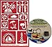 Tropical Beach Stencils, Reusable with Palm Trees, Sailboat, Sandals, Sea Gull, Lighthouse, Snorkel, Fish + Free How to Etch CD