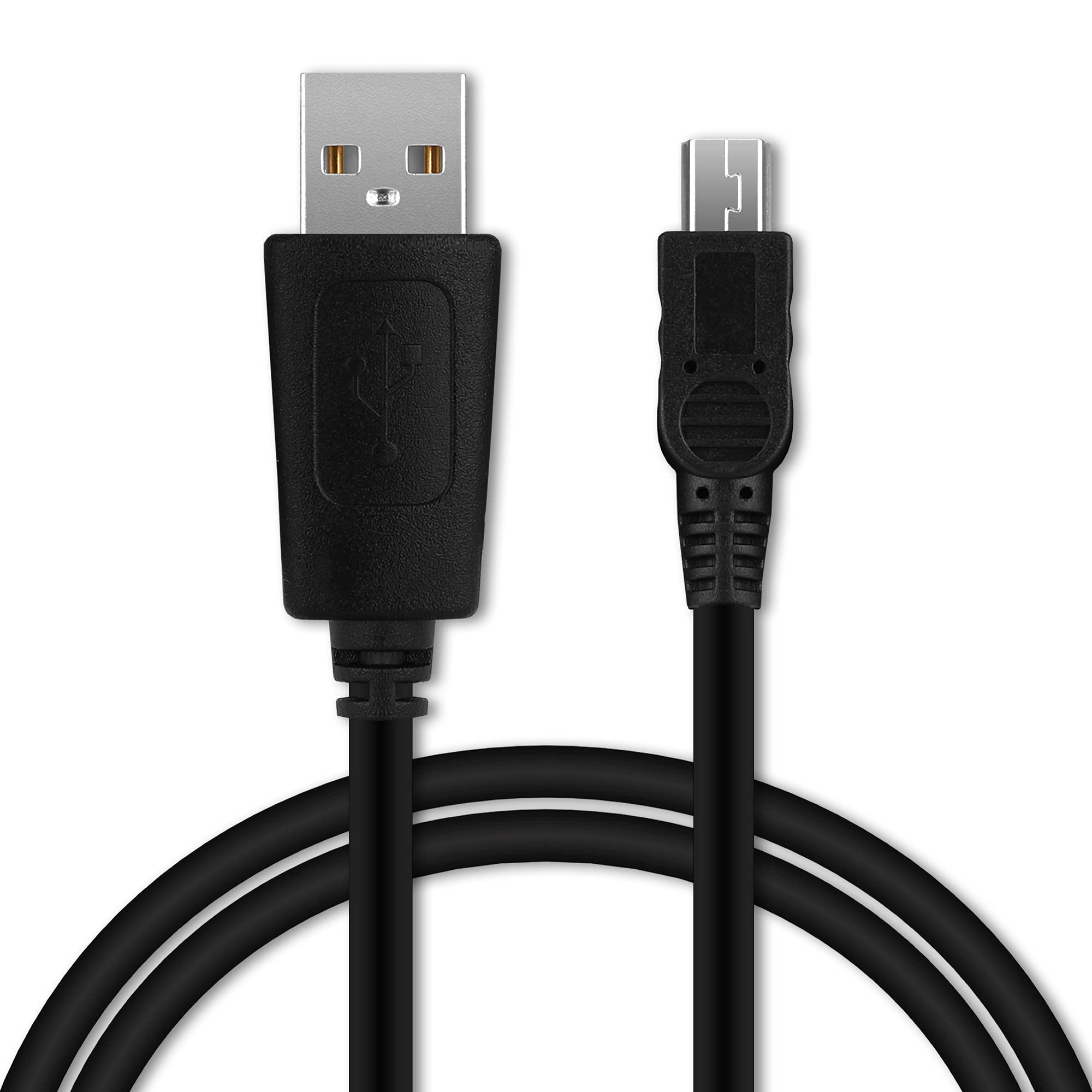 CELLONIC Camera USB Cable Replacement for Canon EOS 4000D 2000D 200D 80D 6D Mark II 5D Mark III EOS M10 PowerShot G7X Charger 1m Lead Fast Charging Data Cable 1A File Transfer - Black PVC
