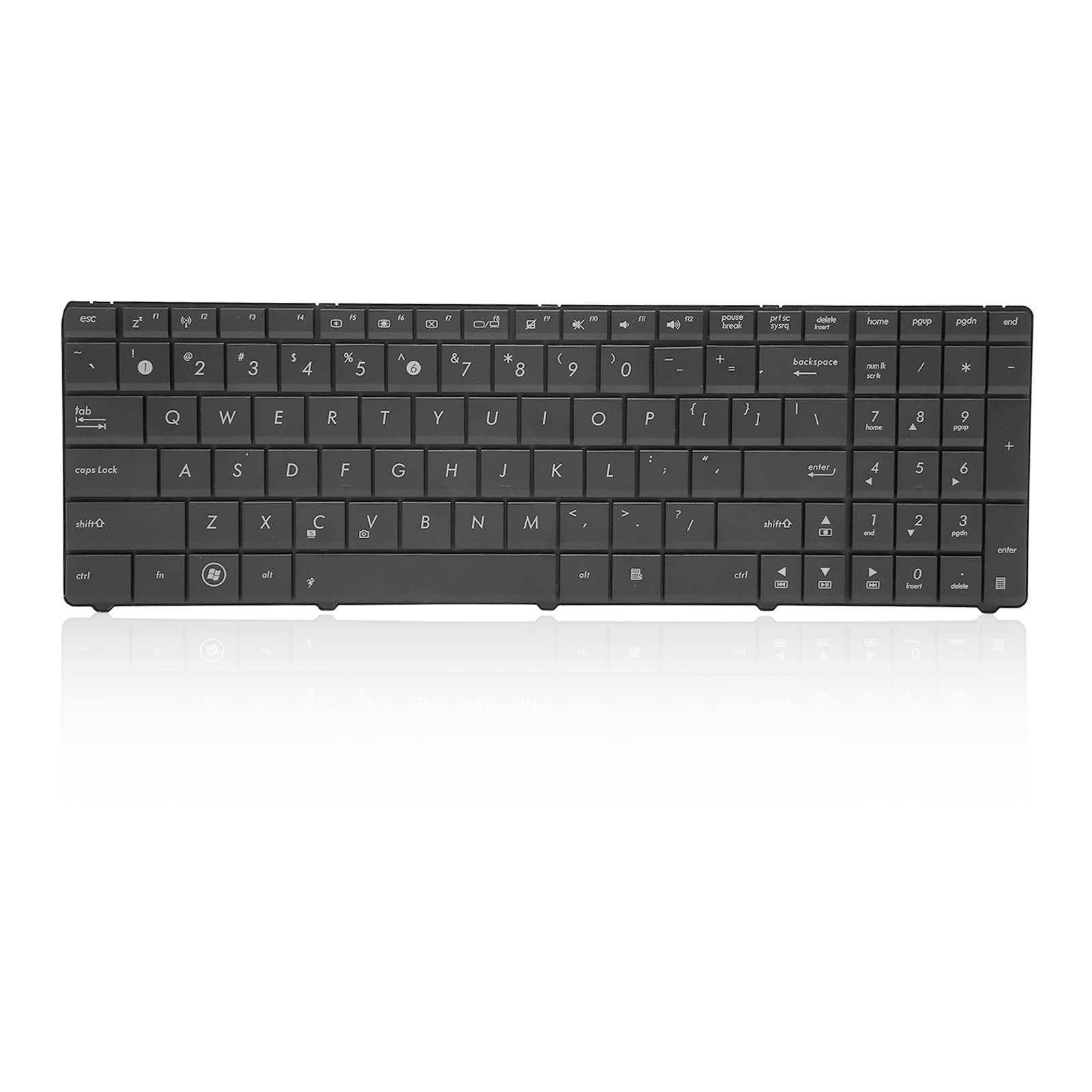 Replacement Keyboard for ASUS X53U X54X A53U X53B K53U K53T K73T X73B,102 Key Computer Keyboard & 5 Million Times Button,Comfortable Typing