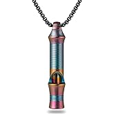 TISUR Titanium Emergency Whistle,EDC Safety Whistles Necklace Loud up to 120db,Survival Whistles for Survival,Hiking,Camping,