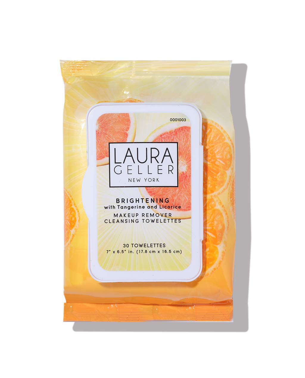 LAURA GELLER NEW YORK Makeup Remover Cleansing Towelettes, Tangerine And Licorice, 30 Wipes