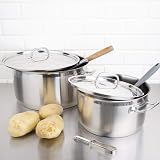 Nisbets Stainless Steel 12L Stew Pan with Lid - Dishwasher Safe view 6