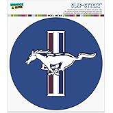 Ford Mustang Logo Automotive Car Window Locker Circle Bumper Sticker