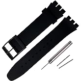 Rihahisy Silicone Rubber Watch Strap/Watch Band Replacement for Swatch
