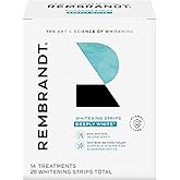 Rembrandt Teeth Whitening Strips, Deeply White, Enamel-Safe, 28 Whitening Strips (14 Treatments)