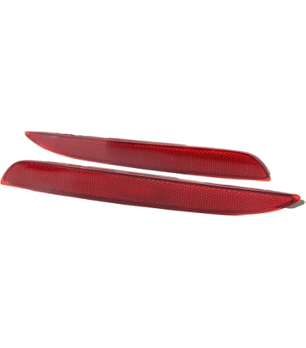 ApplianPar 2-Piece Rear Bumper Trim Reflectors For Subaru Forester 2009-2018 - Left & Right Side Replacement Parts