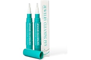 Homeify 2 Pack Jewelry Cleaning Pen Portable Diamond Ring Cleaner Non-Toxic Solution for Sparkling Jewelry (2 Pack)