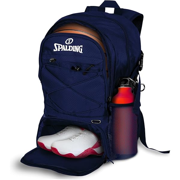 Amazon.com: Spalding Soccer Backpack Sports Bag, Black Soccer Bag