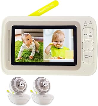 baby monitor with split screen and 2 cameras