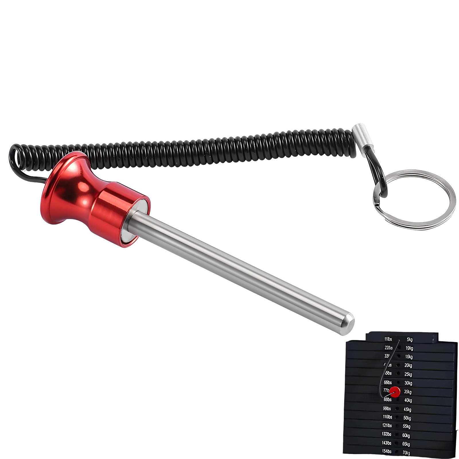 Photo 1 of 1 Pcs Weight Stack Pin,Gym Pins for Weight Stack,Weight Pins for Weight Stack Machine,Dropset Pins,Universal Magnetic Weight Stack Pin,for Commercial Gym Or Home Gym,Health Club Grade Steel