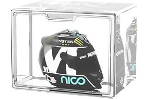 UTHIN Extra Large 17.7"X13"X 13" Acrylic Stackable Storage Bins, Clear Organizer Box Display Case with Magnetic Door, Big Display Storage Box for Handbags, Purses, Figures, Book, Boots