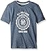 U.S. Polo Assn. Big Boys Flocked Logo Print T-shirt, Marled Navy, 14/16
